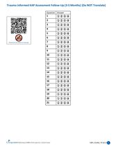 Trauma Informed KAP Assessment Follow-Up Sheet (3-5 Months)